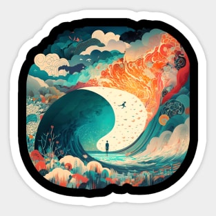 Dream Wave Escape Sticker